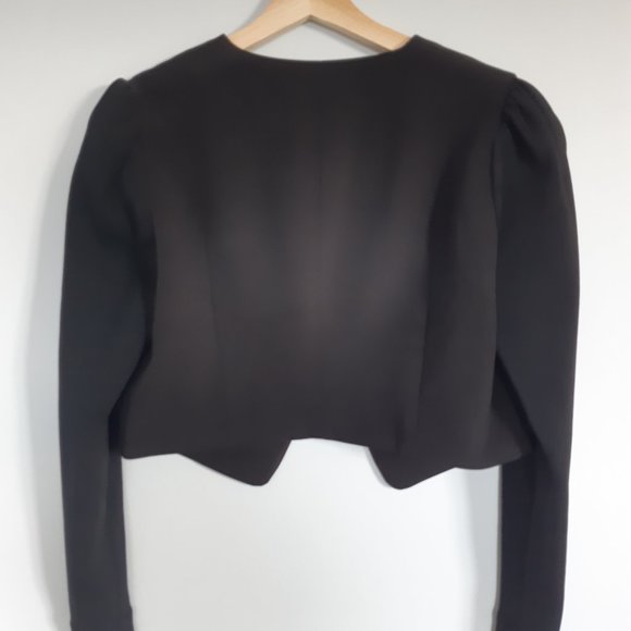 Crop long sleeve tux style jacket - Picture 4 of 5